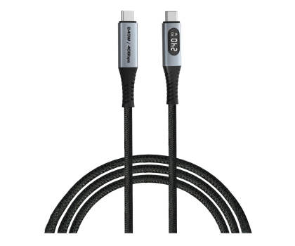 Kabel VERBATIM Sync & Charge Cable USB-C to USB-C 240W 40 Gbps Display 120